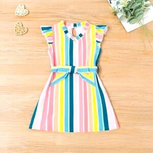Toddlers Colorful Striped Dress